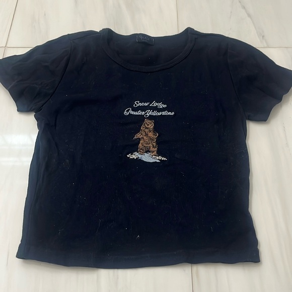 Brandy Melville Tops - Brandy Melville Graphic Baby Tee